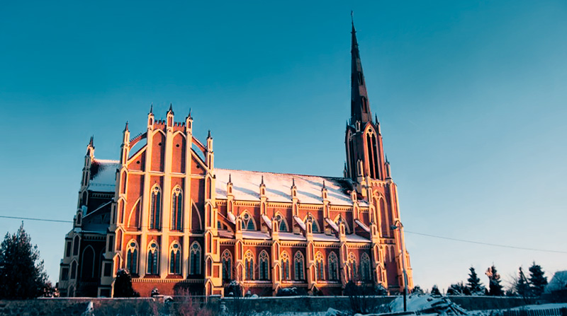 Костел в Гервятах Беларусь