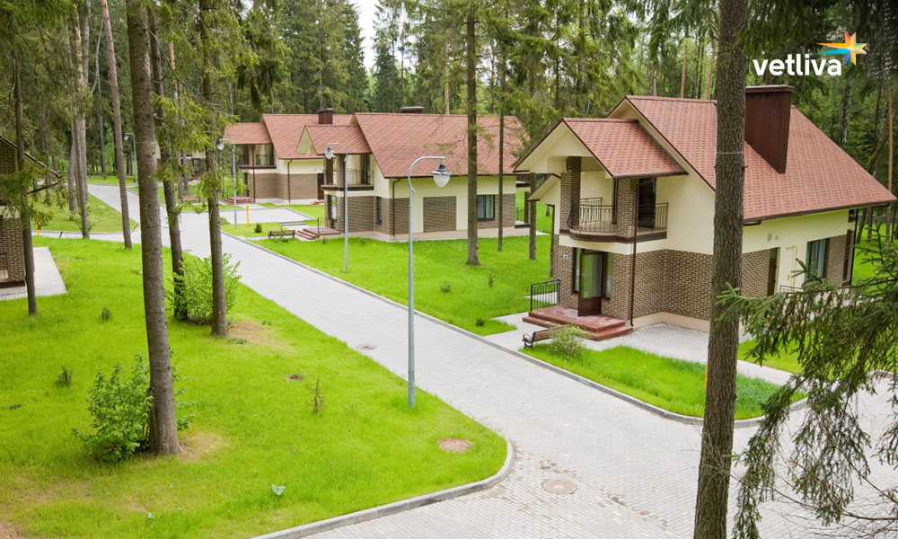 Коттеджи на территории санатория «Веста»‎
