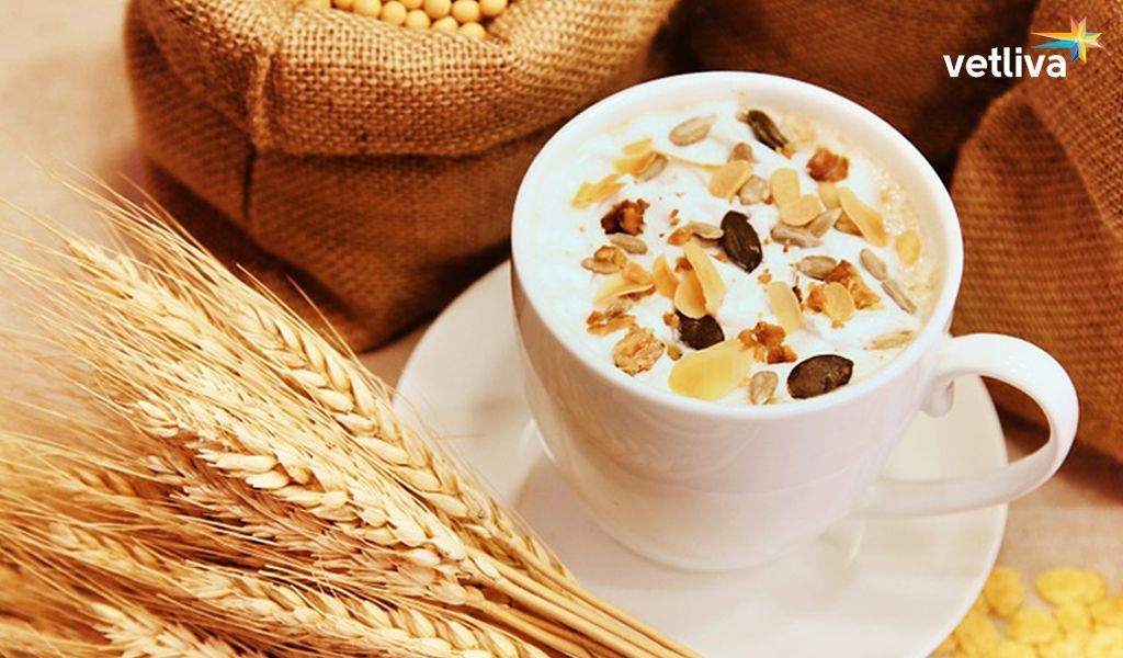 Блюда белорусской кухни Молочная каша с изюмом, миндалем и грецким орехом