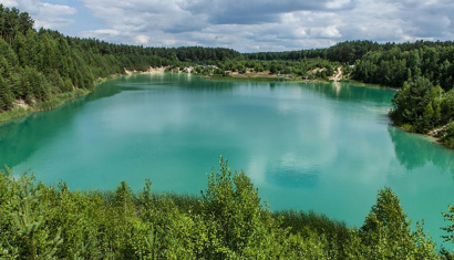 Меловые озера в Беларуси под Солигорском