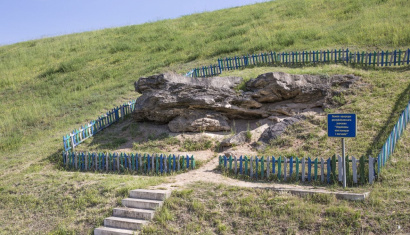 Ледниковый конгломерат в деревне Раков