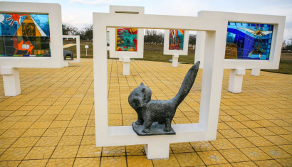 Мемориальный комплекс на месте концлагеря в деревне Красный Берег