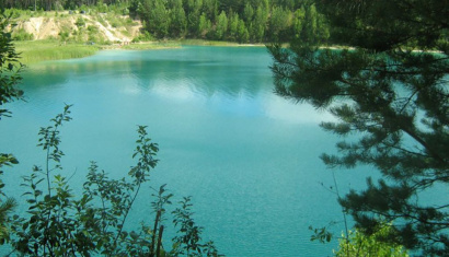 Меловые озера в Беларуси под Солигорском