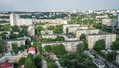 Лесопарковая зона района Зелёный луг в Минске