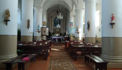 Костёл Святых Ангело Хранителей, памятник архитектуры позднего классицизма, 1840 г. 