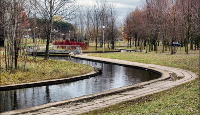 Лесопарковая зона района Зелёный луг в Минске