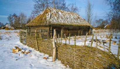 Традиционная Полесская деревня Кудричи