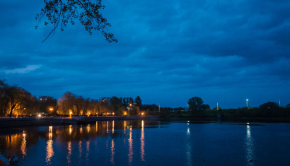 Набережная реки Мухавец в Бресте