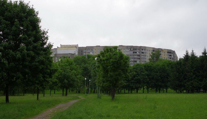 Лесопарковая зона района Зелёный луг в Минске