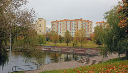 Лесопарковая зона района Зелёный луг в Минске