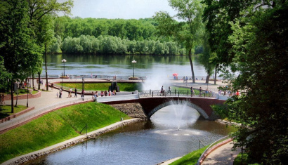 Набережная реки Сож в Гомеле