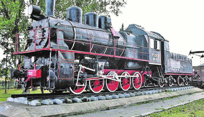 Памятник паровозу г.Осиповичи