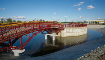 Набережная реки Мухавец в Кобрине