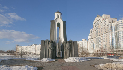 Часовня на Острове слёз в Минске